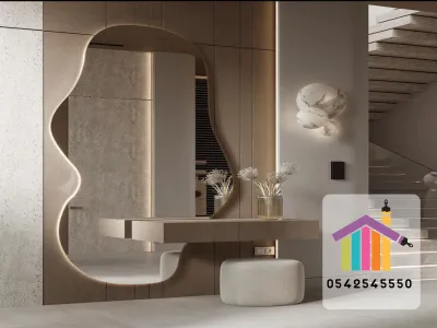 مرآة مشطوفة بطراز كلاسيكي