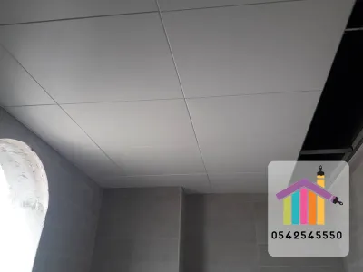 اسقف مستعارة وشرائح المنيوم
