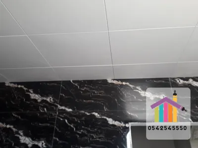 اسقف مستعارة وشرائح المنيوم